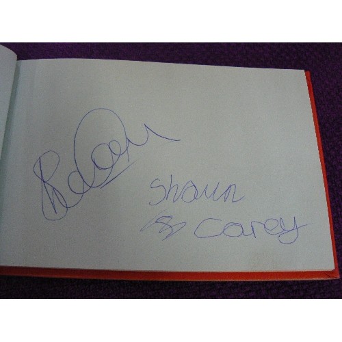 120 - AUTOGRAPH BOOK WITH SOME SIGNATURES