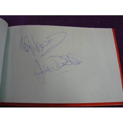 120 - AUTOGRAPH BOOK WITH SOME SIGNATURES