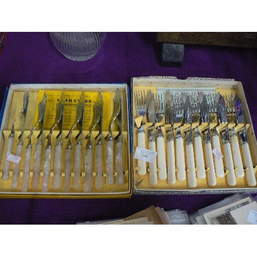 148 - BOXED FISH CUTLERY SETS X 2