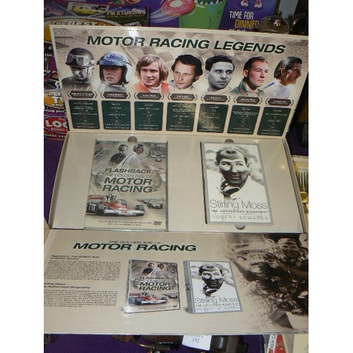 153 - GOLDEN AGE OF MOTOR RACING DVD AND BOOK BOXSET