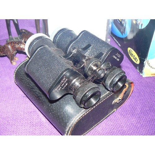 118 - PAIR OF 'BINAVIEW' FIELD MARSHAL BINOCULARS WITH CASE