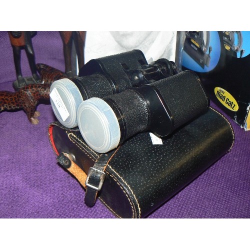 118 - PAIR OF 'BINAVIEW' FIELD MARSHAL BINOCULARS WITH CASE