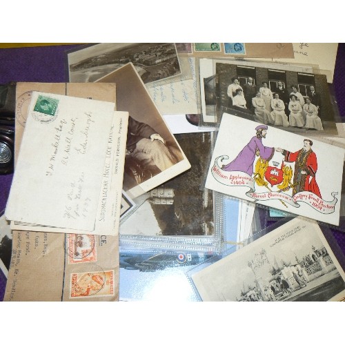 147 - COLLECTION OF VINTAGE PHOTOS AND POSTCARDS