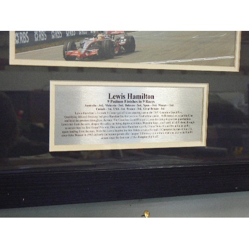 156 - LEWIS HAMILTON 9 POSITION FINISHES IN 9 RACES PHOTO DISPLAY