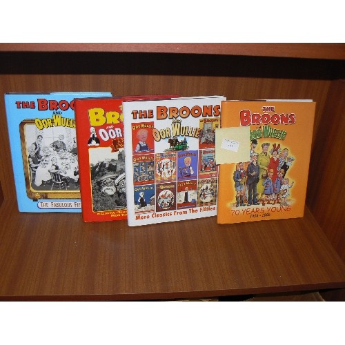 163 - COLLECTION OF 'THE BROONS' AND 'OOR WULLIE' RETRO HARDBACK BOOKS