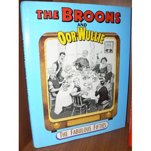 163 - COLLECTION OF 'THE BROONS' AND 'OOR WULLIE' RETRO HARDBACK BOOKS