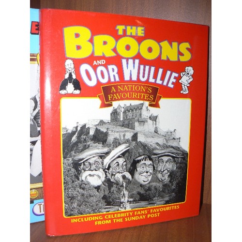 163 - COLLECTION OF 'THE BROONS' AND 'OOR WULLIE' RETRO HARDBACK BOOKS