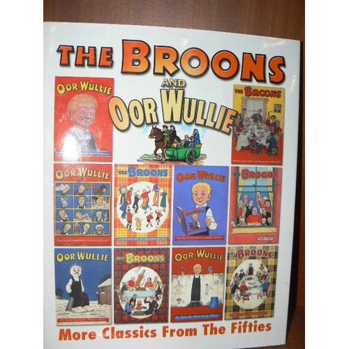 163 - COLLECTION OF 'THE BROONS' AND 'OOR WULLIE' RETRO HARDBACK BOOKS