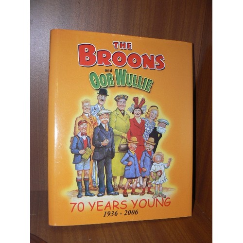 163 - COLLECTION OF 'THE BROONS' AND 'OOR WULLIE' RETRO HARDBACK BOOKS