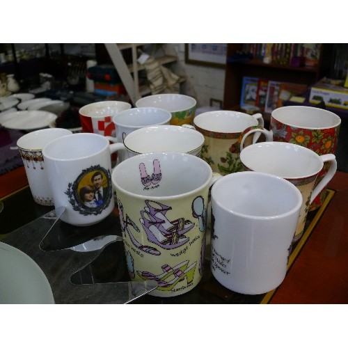 253 - COLLECTION OF CHINA MUGS