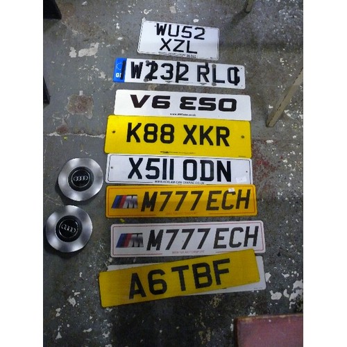 234 - COLLECTION OF NUMBER PLATES IDEAL FOR MAN CAVE