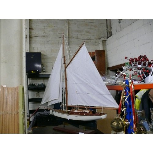 310 - LARGE MODEL OF A SAILING YACHT