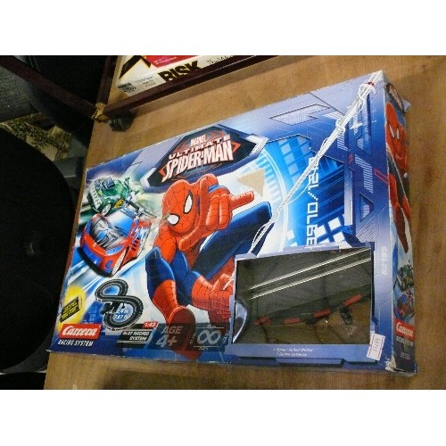 316 - MICROSCOPE SET, LEGO RACERS AND SPIDERMAN RACING SYSTEM