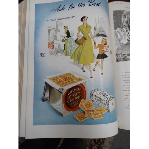 270 - Bound Volume of the Illustrated London News, July to December 1959 - very good full page coloured ad... 