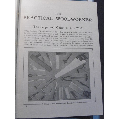 265 - The Practical Woodworker in 4 volumes, pub by The Waverley Book Co Ltd, Edited by Bernard E Jones. U... 