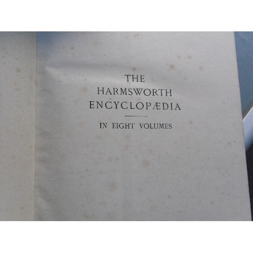 267 - Full set of 8 volumes of Harmsworth Encyclopaedia by The Amalgamated Press/ Thomas Nelson , circa 19... 