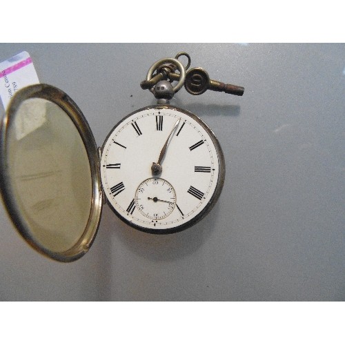 30 - A Victorian silver cased pocket watch by Beringer Brothers Belfast, the case by Wm Thomas Bullock, C... 