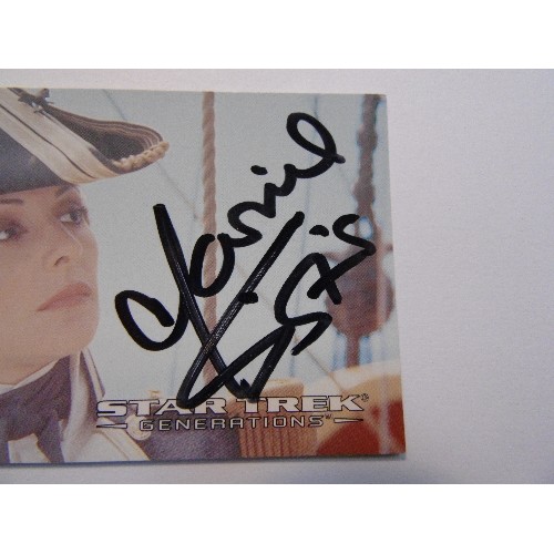 293 - A Signed Star Trek Generations SkyBox widevision trading card , No 63 