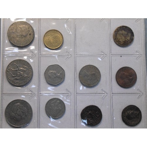 291 - Good collection of Antique & 20th Century coins in an album. Includes Francis 1st of Austria gilt 1 ... 