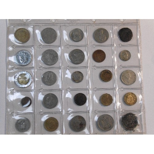 291 - Good collection of Antique & 20th Century coins in an album. Includes Francis 1st of Austria gilt 1 ... 