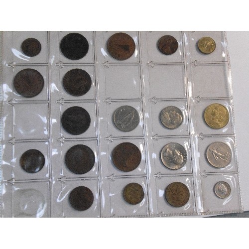 291 - Good collection of Antique & 20th Century coins in an album. Includes Francis 1st of Austria gilt 1 ... 