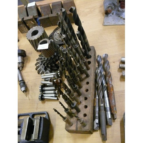 367 - SELECTION OF TAIL STOCK MOUNTED DRILL BITS