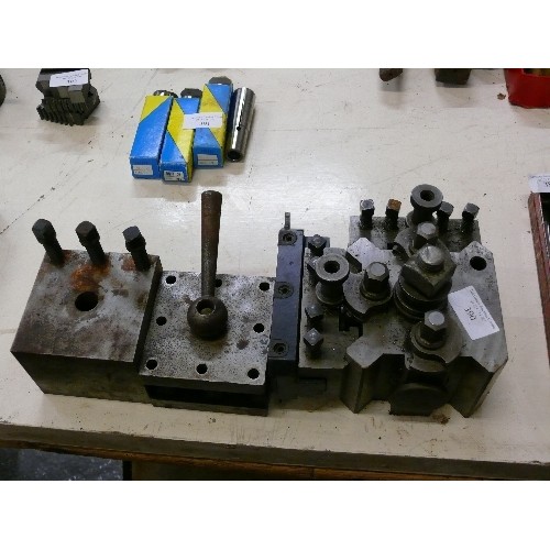 390 - 3 LATHE TOOL POSTS