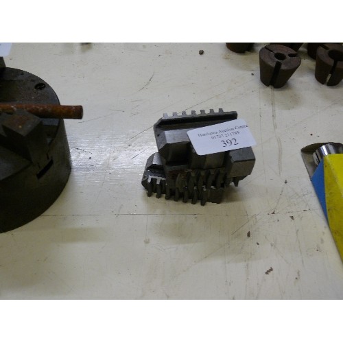392 - 3 JAWS FROM A LATHE CHUCK (NEW)