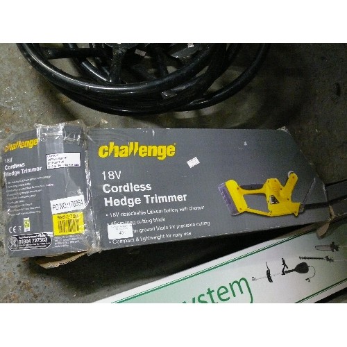 402 - CHALLENGE 18V HEDGE TRIMMER CORDLESS