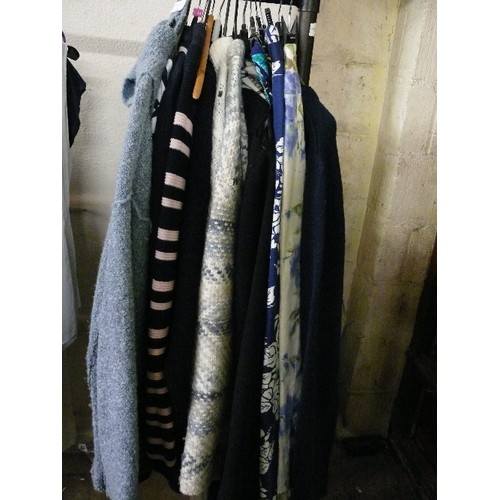 431 - SELECTION OF LADIES KNITWEAR AND SKIRTS FROM SIZE 14-18