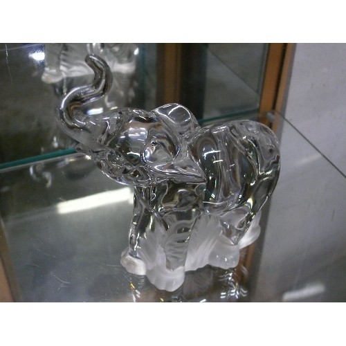 6 - GLASS ELEPHANT FIGURE