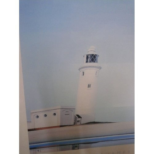 50 - LIGHTHOUSE PRINT 'ONE OF THESE MORNINGS' BY BARBARA JAMES