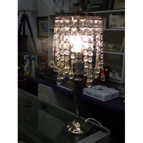 57 - CRYSTAL DROPLET TABLE LAMP