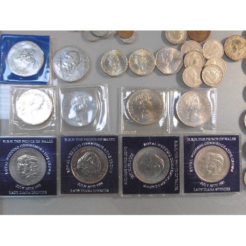 288 - Large quantity of British coins including crowns (1951 Festival of Britain Unc), Churchill, 1977, 19... 