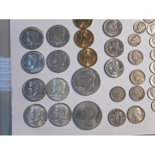 289 - Collection of 20th Century USA coins, 1 Dollar to 1 Cent. Includes 1976 Liberty Dollar, 1977 Liberty... 