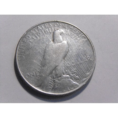 286 - 1927 Silver Liberty Peace Dollar, USA, 26.7 grams