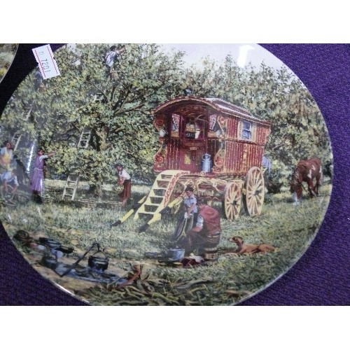 141 - COMPLETE SET OF TWELVE DANBURY MINT COLLECTORS' PLATES 'THE FARM YEAR' BY WEDGWOOD.