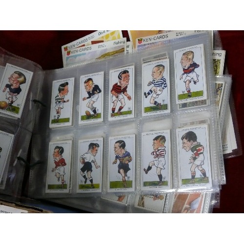 154 - LARGE COLLECTION OF BROOKE BOND TEACARDS, PLAYERS CIGARETTE CARDS PLUS OTHER VARIED COLLECTORS' CARD... 