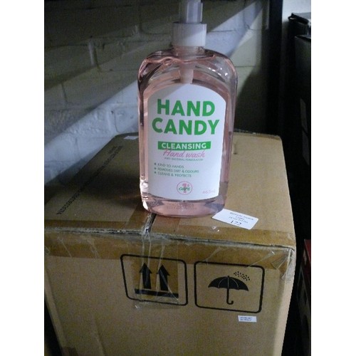 172 - TWO BOXES (2 X 12 BOTTLES, 24 IN TOTAL) OD HAND CANDY CLEANSING HAND WASH, BRAND NEW.