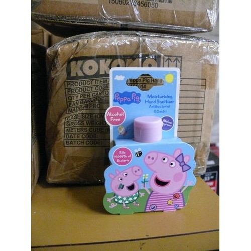 175 - THREE BOXES OF (3 X 12 BOTTLES, 36 IN TOTAL) PEPPA PIG MOISTURISING ANTI-BACTERIAL HAND SANITISER 50... 