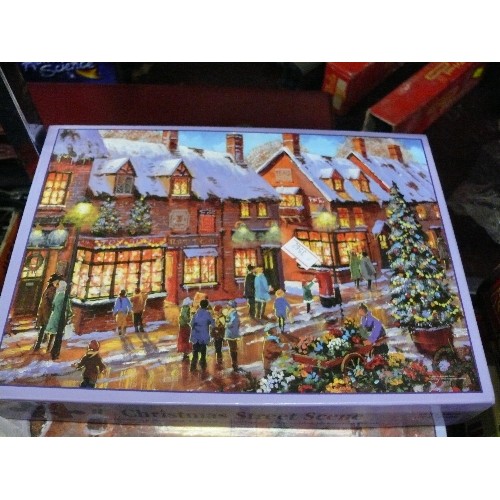 222 - SELECTION OF SIXTEEN JIGSAW PUZZLES INCLUDING CORONATION STREET, CHRISTMAS, FALCON AND WADDINGTONS.