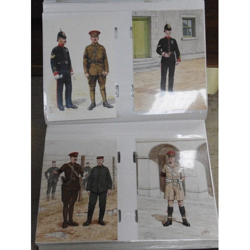 321 - WW1 - An impressive collection of WW1 real photographic & other postcards (over 100). The album is d... 