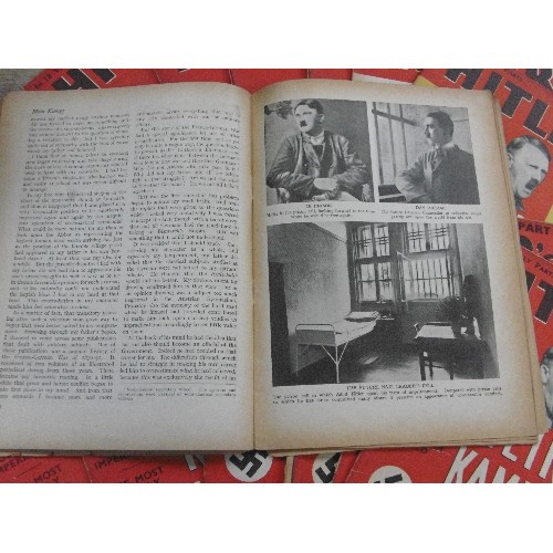 316 - Full set of 18 weekly magazines of Hitler's Mein Kampf. Published 1939 by Hutchinson & Co London, wi... 