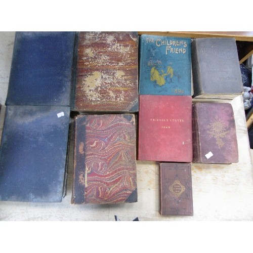 280A - Nine 19th Century illustrated Books including :-
A Collection of Hymns by John Wesley 1877 (This edi... 