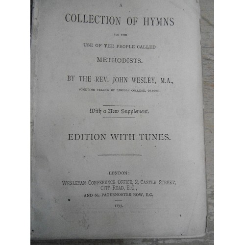 280A - Nine 19th Century illustrated Books including :-
A Collection of Hymns by John Wesley 1877 (This edi... 