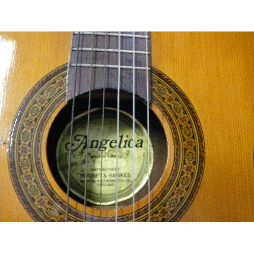 293 - ACCOUSTIC GUITAR BY 'ANGELICA', DISTRIBUTED BY BOOSEY & HAWKES.