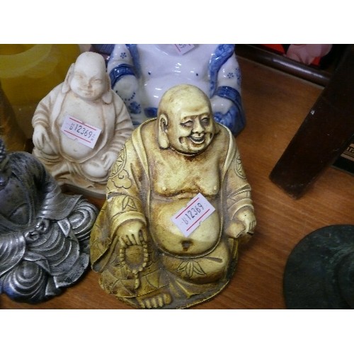 294 - COLLECTION OF BUDDHAS AND OTHER ORIENTAL FIGURINES.