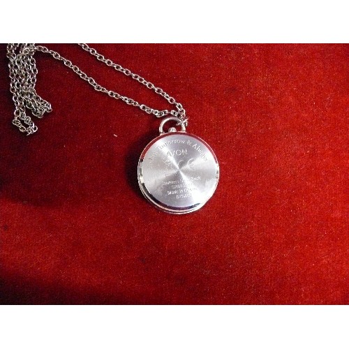 14 - A PENDANT WATCH ON CHAIN.