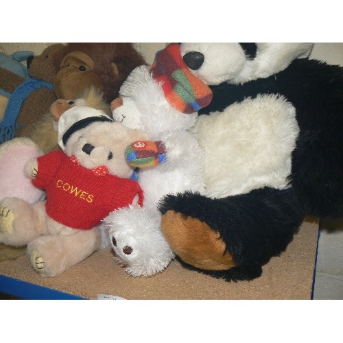 330 - QUANTITY OF VARIOUS CUDDLY TOYS.