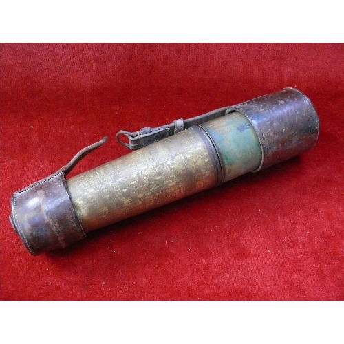 255C - A WW1 3 draw MK iv Signallers brass telescope by R & J Beck Ltd London, dated 1915, with broad arrow... 